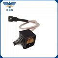 Car and motorcycle headlight dimmer solenoid lens