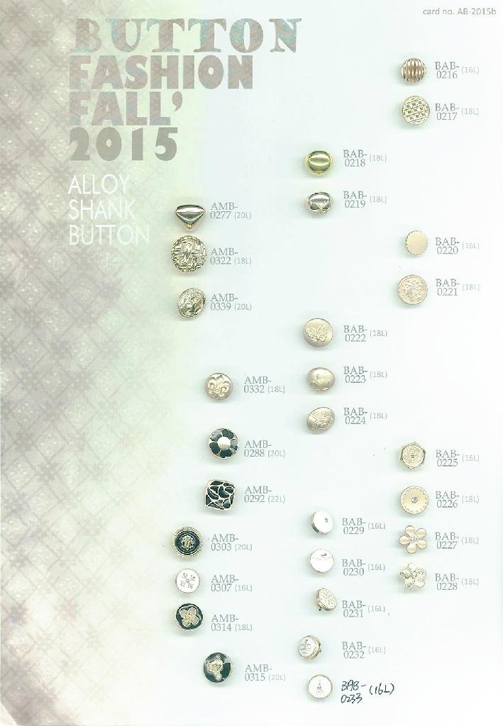 Metal buttons 2015 2