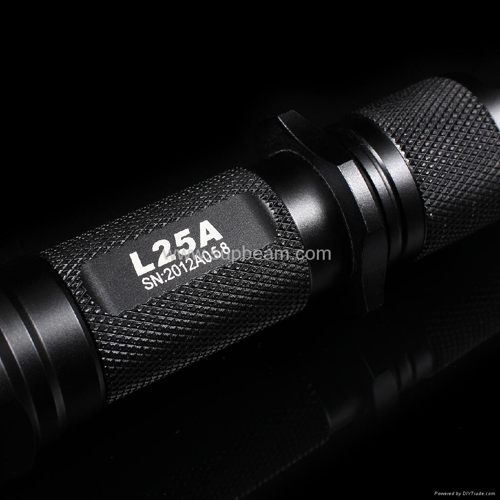 Cree XML U2 LED Max 830 lumen tactical flashlight-L25A 4