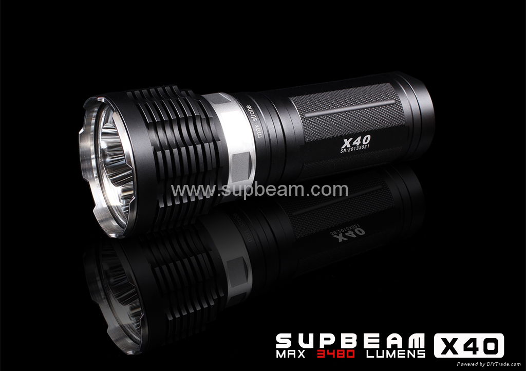 High Power 3*Cree XM-L2 3480 Lms Infinite brightness Supbeam X40(L2 Version) 