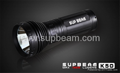 4*18650 Supbeam High Power Magnetic Control LED flashlight-K50