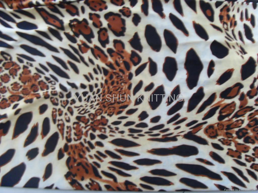 polyester printed knitting fabric