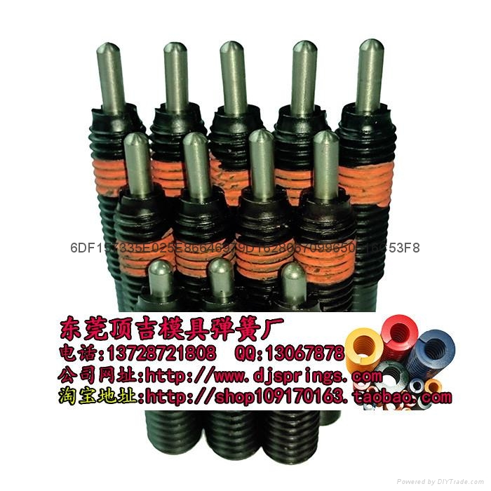 顶吉模具弹簧 PJLPJH米思米标准弹簧柱塞