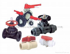 The plastic valves 