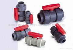 Double union ball valve