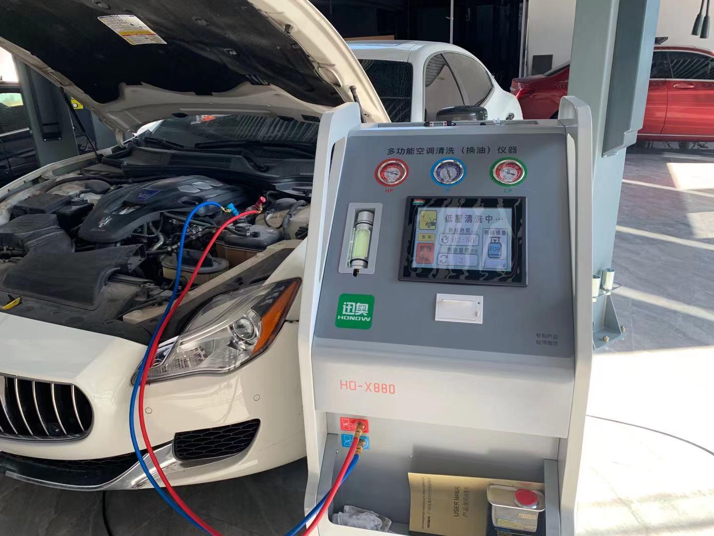 R134a Refrigerant Auto A / C System Flushing And Oil Exchange Machine 5