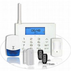 Dual-net GSM+PSTN home alarm system