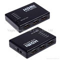 Mini 5 Port 1080P Video HDMI Switcher HDMI Splitter with IR Remote splitter 2