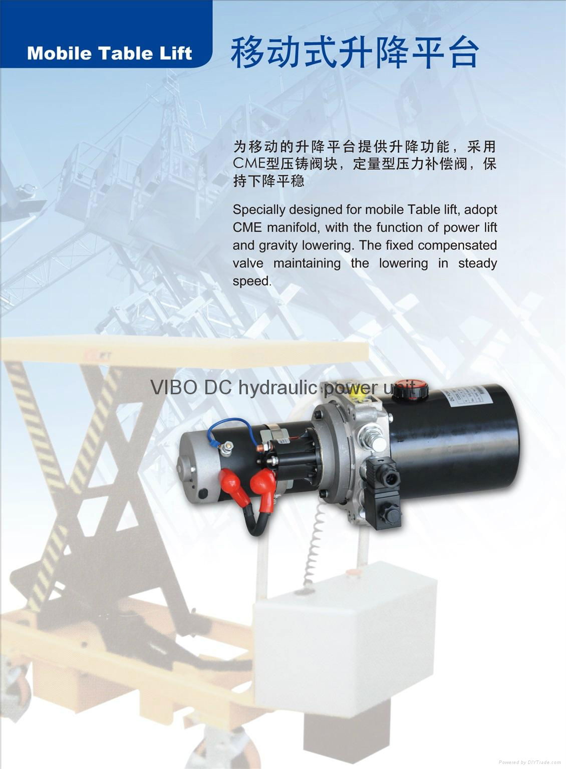 Hydraulic power unit for mobile Table lift 4