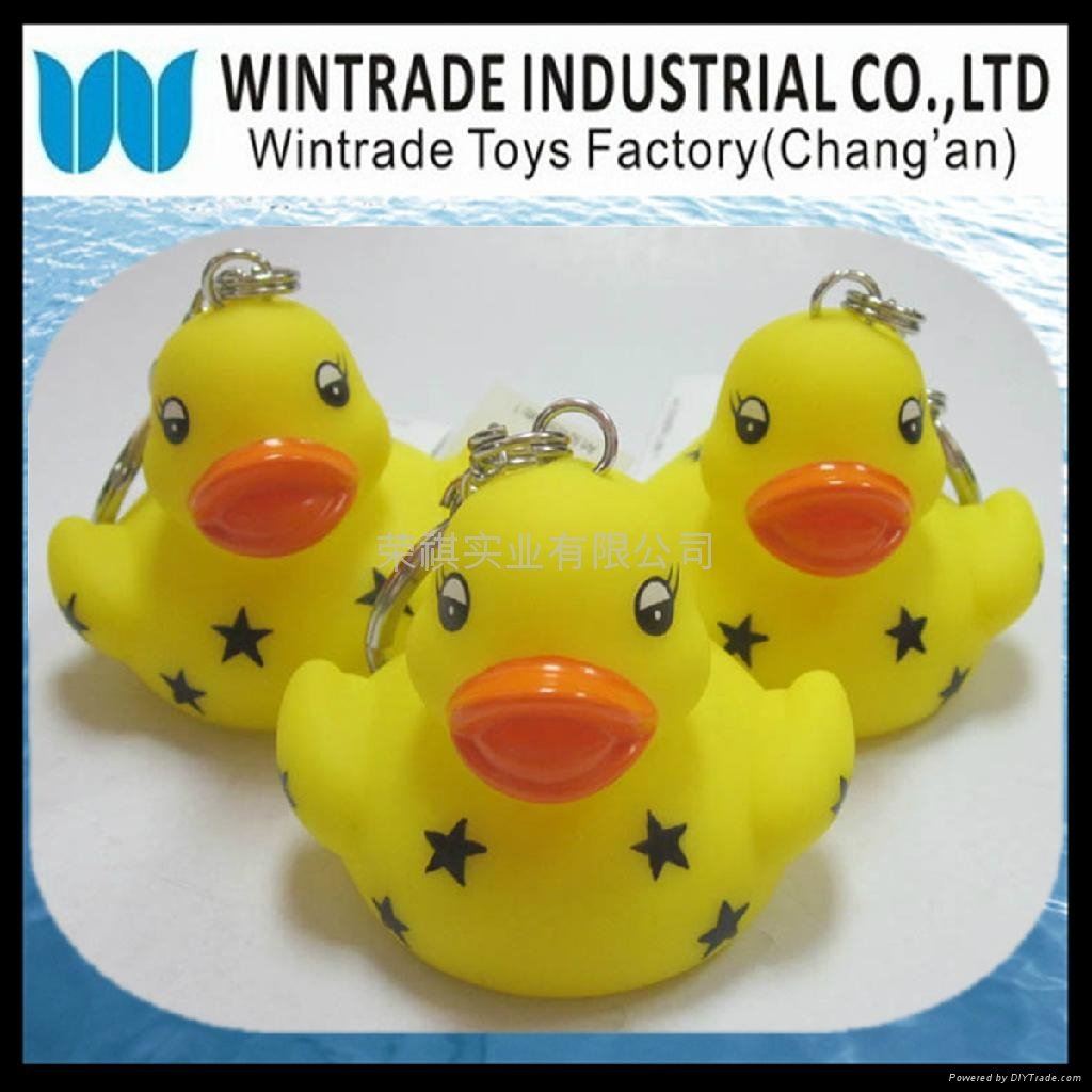 Floating Rubber Duck Keychain