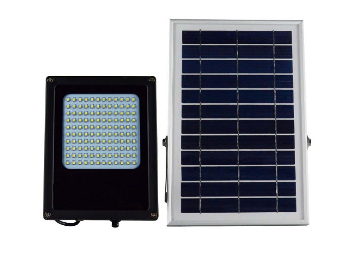 Solar LED Flood Light Outdoor, 15W Light Power, Auto ON/OFF, Dusk to Dawn Light