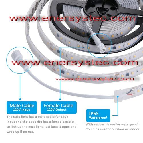 120V Flexible LED Strip Light, Dimmable by Wall Triac Dimmer, No Need LED Driver 2