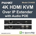 4K HDMI + USB Hub + Audio电脑延长管理器