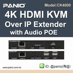 HDMI USB KVM Extender with Audio Support 4K 30HZ 