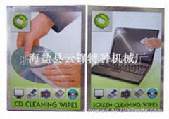 Cleaning wet tissue for computer screen