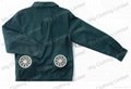 Air conditioned jacket with battery fans