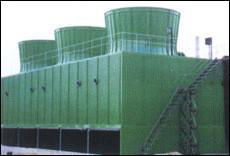 FRP counter-flow cooling tower for steel mill