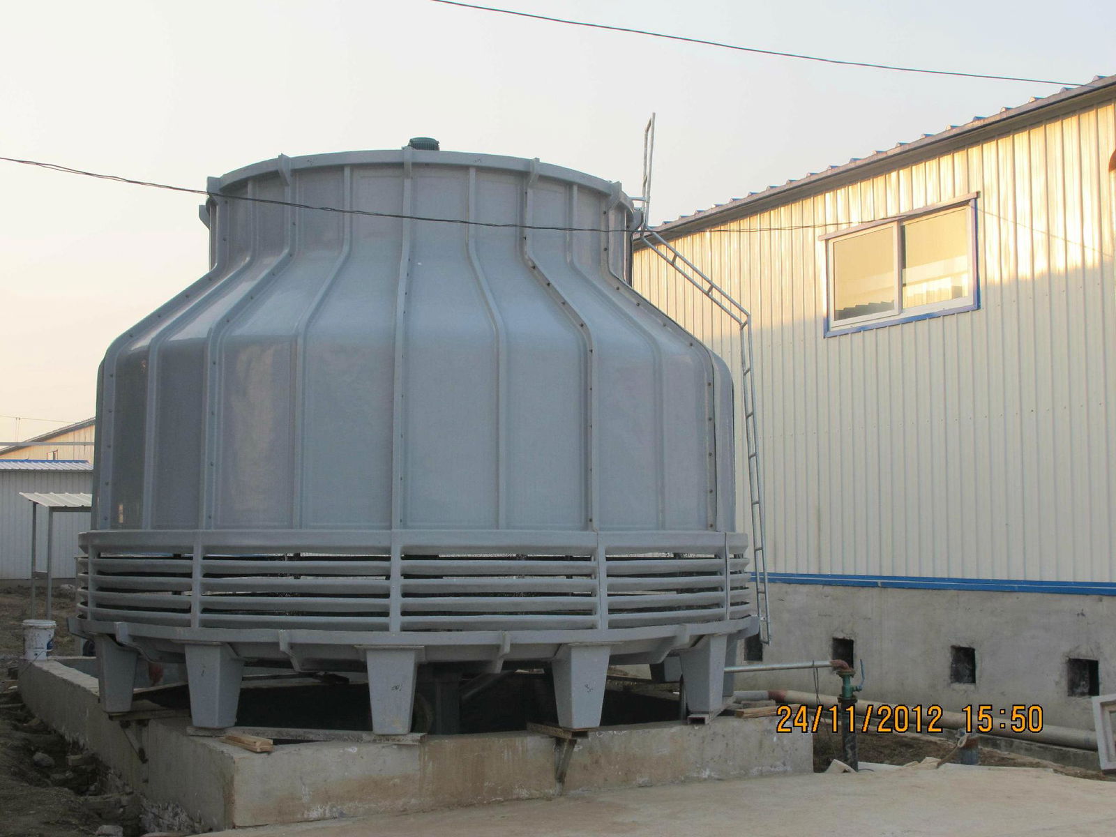 FRP counter-flow cooling tower for steel mill 5