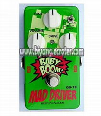  OD-10--Biyang Babyboom Three modes tube tone overdrive guitar effect pedal 