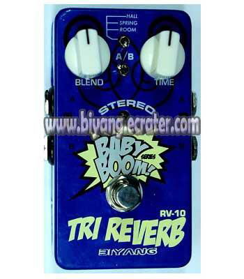 RV-10--Biyang Babyboom Six-Model Reverb Guitar Effect Pedal