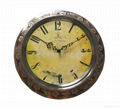 classic metal wall clock