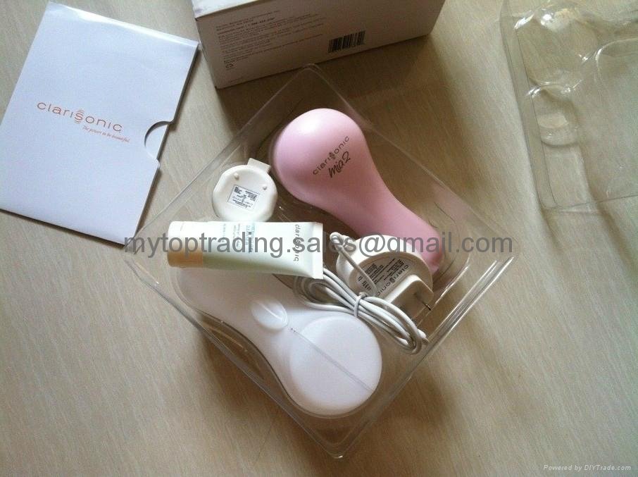 Top quality Clarisonic Mia Mia1 Mia 2 Sonic Skin Cleansing PINK with mia brushes 2