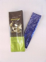 food(coffee) packaging - side gusset bag with air valve