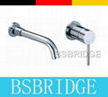 concealed monobloc basin mixer in wall