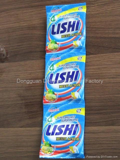15g Lishi Small Sachet Powder Detergent For Africa Market (DB-28) 3