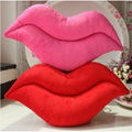 lips throw pillow