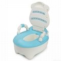 plastic cow baby potty with backrest 4