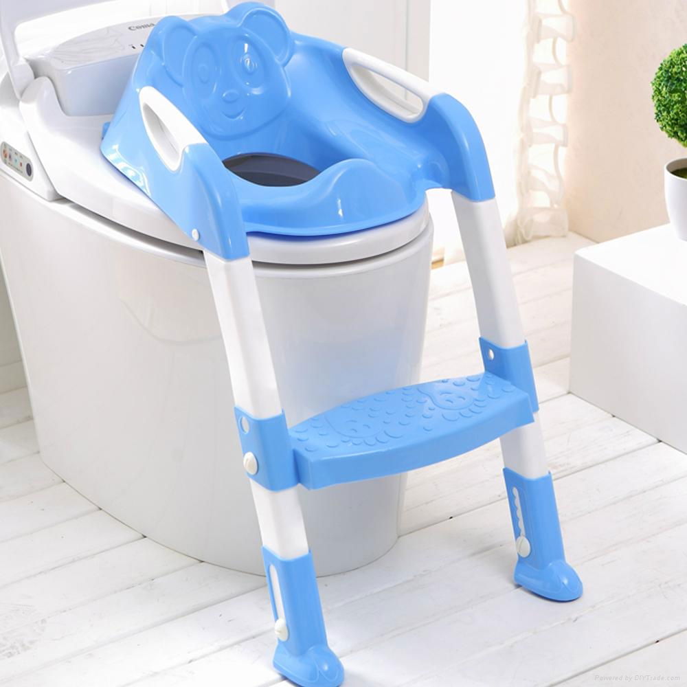 2015 hot selling baby potty with step kids ladder toilet  4