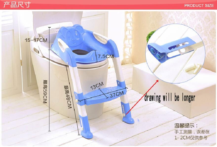 2015 hot selling baby potty with step kids ladder toilet  5