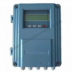 Portable ultrasonic flow meter with clamp on sensor