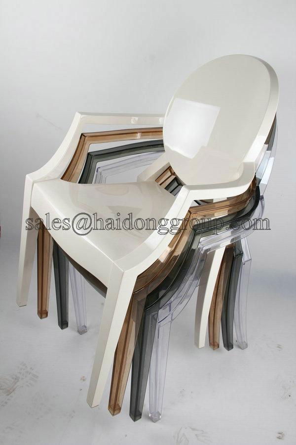 Resin Louis Arm Ghost Chair