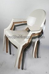Resin Louis Arm Ghost Chair