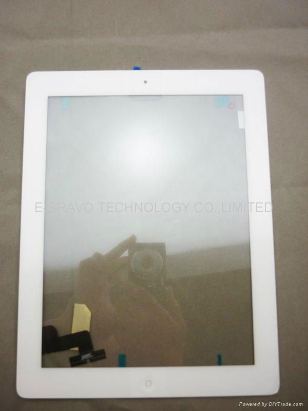 ipad2 digitizer half assembly white