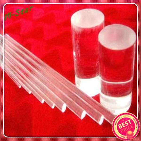 High quality clear quartz glass rod