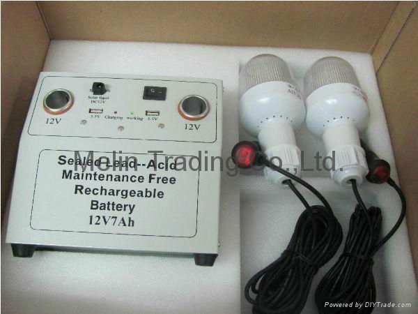 10W Portable Solar Lighting Kits 2