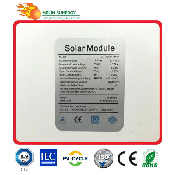 160w 12v solar panel 4