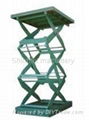 stationary style hydraulic lift goods ladder