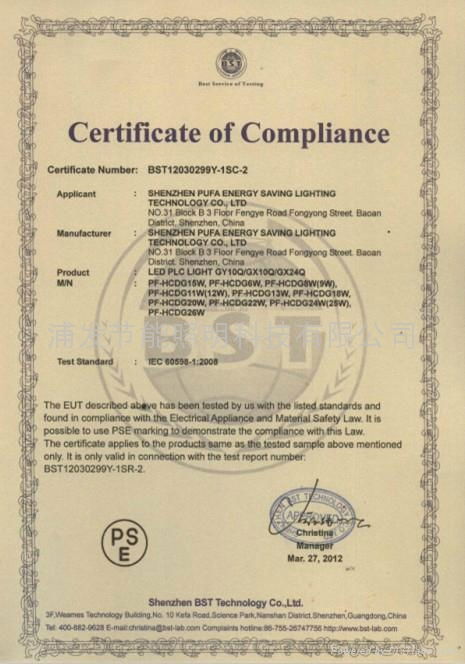 RoHS Certificate LED Tube