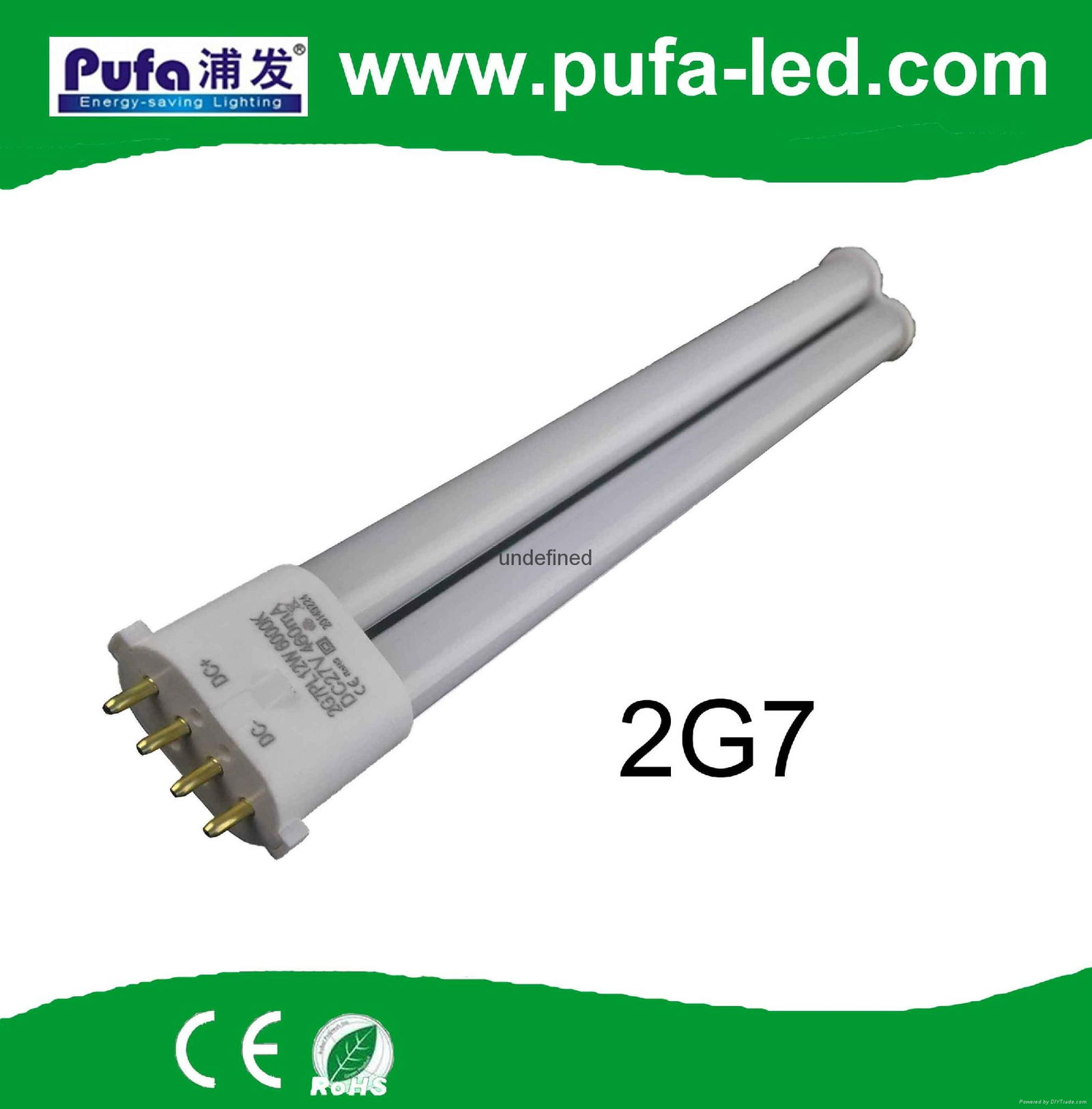 LED PLS Lamp 2G7 12W External driver