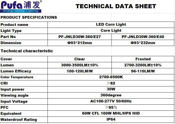 LED Corn Light 30w 4