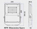 Ultra-thin Flood Light80W 6