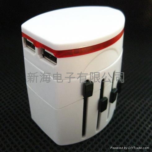 dual usb world travel adapter