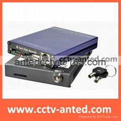 4Ch H.264 Real-time Recording Mobile DVR SD Card USB Back-up CCTV DVR Security