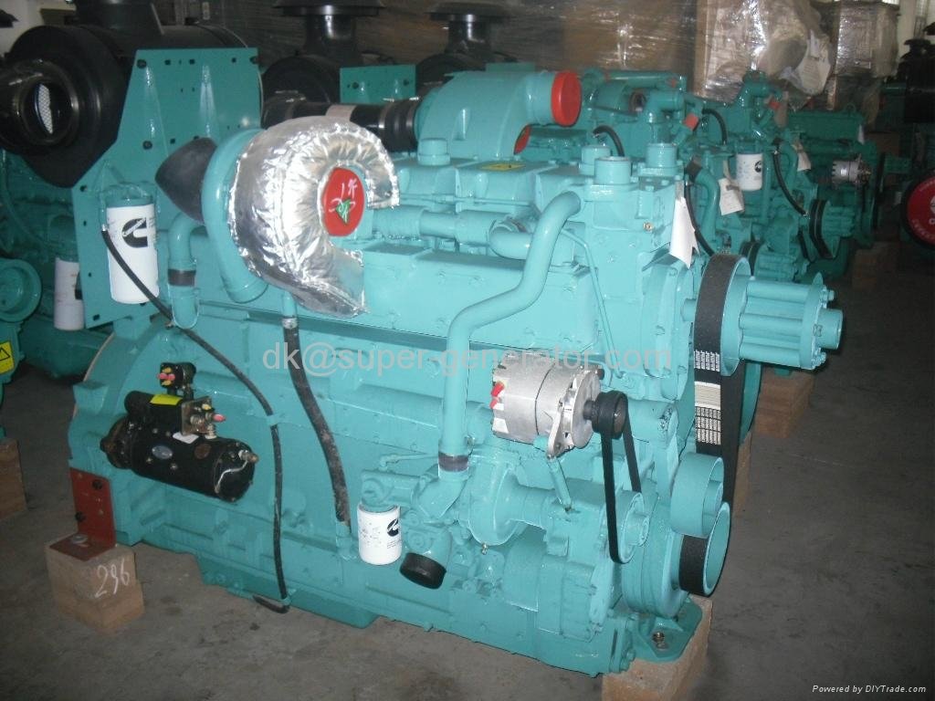 Cummins diesel generator 225KVA 200kva Cummins generator 6LTAA8.9-G2-50Hz    2
