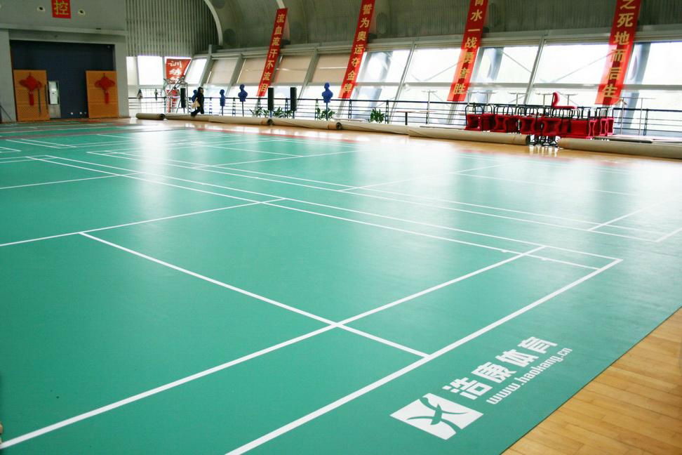Portable badminton court floor mat 2