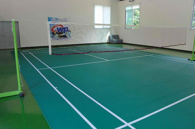 Portable badminton court floor mat 4